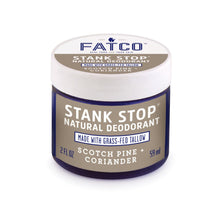 STANK STOP DEODORANT, SCOTCH PINE+CORIANDER, 1 OZ-FATCO1-FATCO Skincare Products grass fed tallow paleo skincare natural deodorant aluminum free