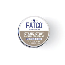 STANK STOP DEODORANT, SCOTCH PINE+CORIANDER, 1 OZ-FATCO1-FATCO Skincare Products grass fed tallow paleo skincare natural deodorant aluminum free