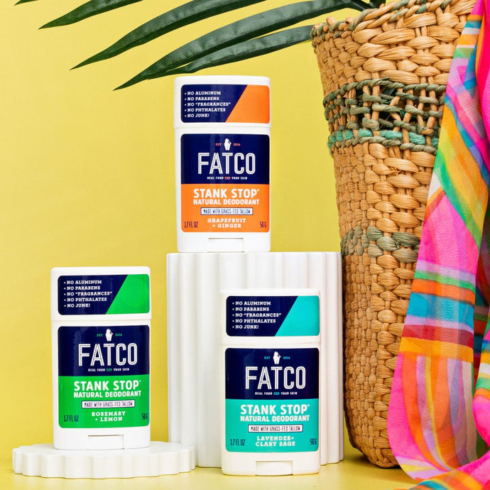 STANK STOP DEODORANT 3-Pack (Build Your Own)-svi_hidden-FATCO1-FATCO Skincare Products grass fed tallow paleo skincare natural deodorant aluminum free