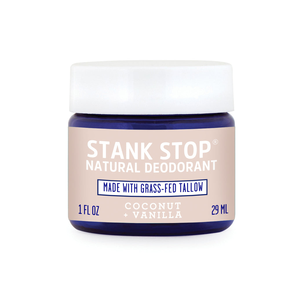 Stank Stop Cream Deodorant, Coconut+Vanilla, 1 Oz