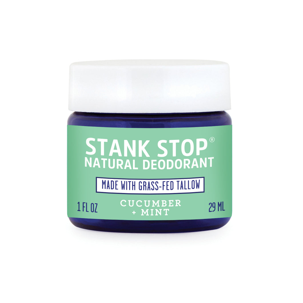 Stank Stop Cream Deodorant, Cucumber+Mint, 1 Oz