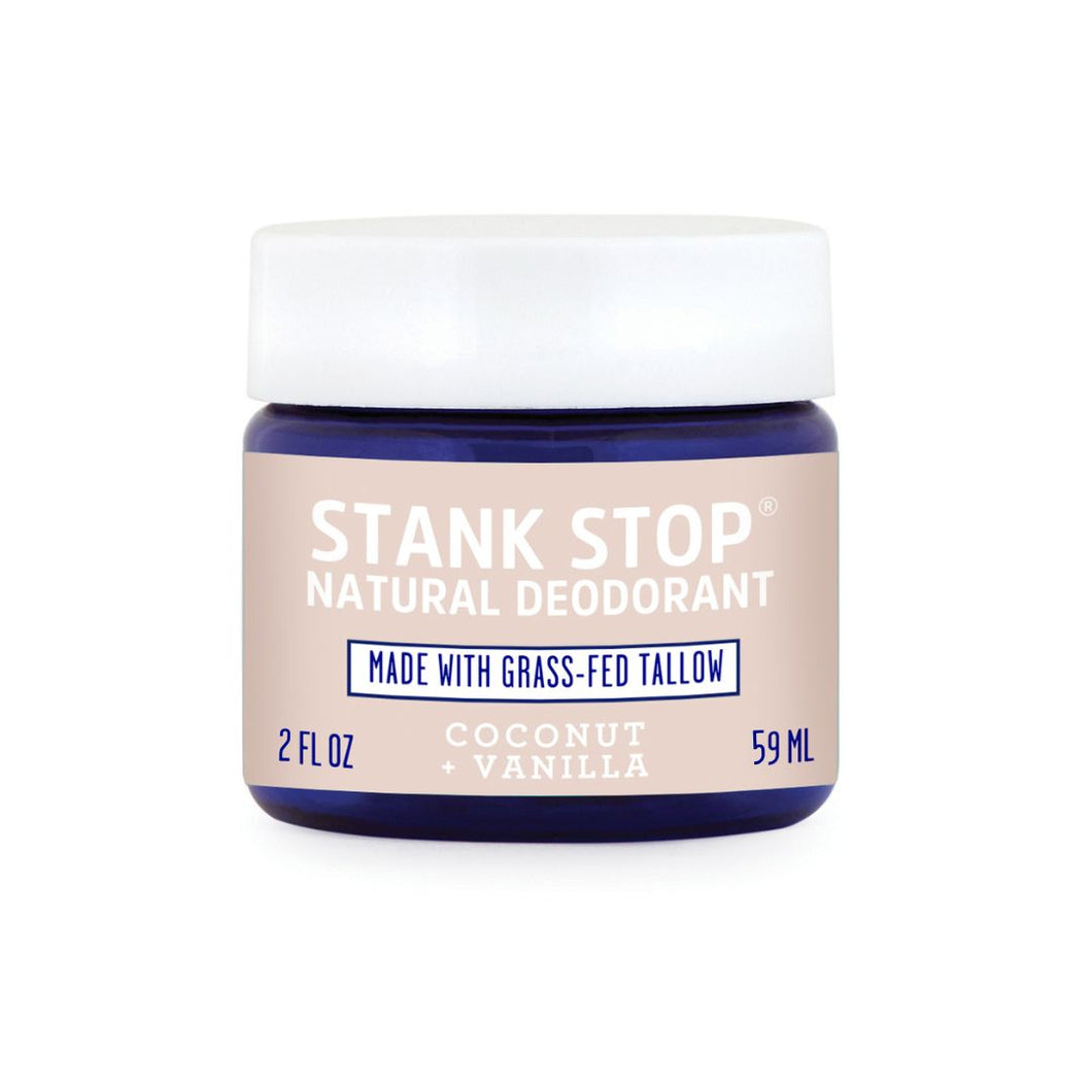 Stank Stop Cream Deodorant, Coconut+Vanilla, 2 Oz